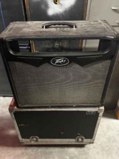 Vintage Empty Peavey Combo W /  8 OHM Blue Marvel Speaker For Parts