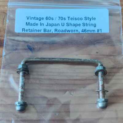 Vintage 60s 70s Teisco Made In Japan Guitar String Tree Retainer Bar 46-48mm #1