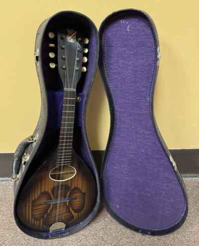 Vintage Harmony Vibratone H417 Mandolin 1930s USA Monterey w /  Case