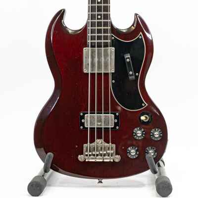1981 Greco EB-500 SG Style Bass w /  Massive Sounding Mudbucker, Punchy Bridge P / U