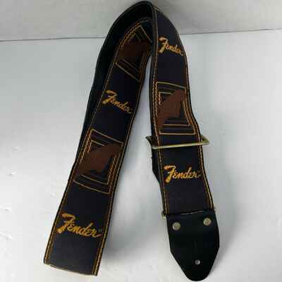 Vtg Fender Classic Case Candy Ace Style Woven Guitar Strap Made in USA
