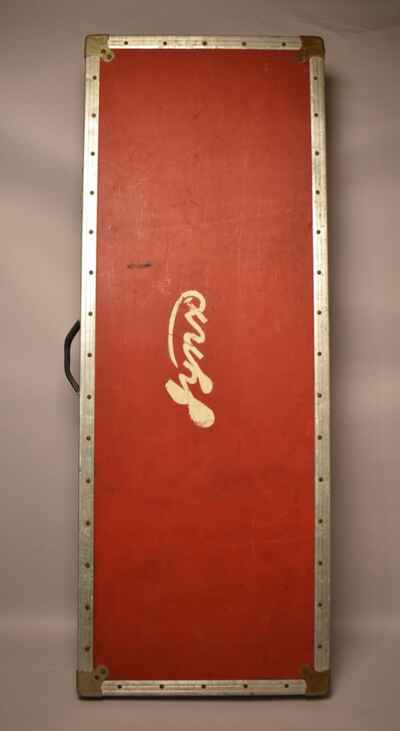 c. 1980s Custom Bass Flight Case Fender Jazz And Precision Red