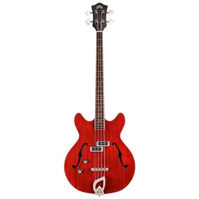 Mint Guild Starfire I Semi-Hollow Left Handed 4-Strg Bass, Rosewood, Cherry Red