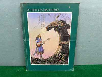 Vintage 1976 The Collected Works of Fender Guitar Catalog Split Pages. Artwork!