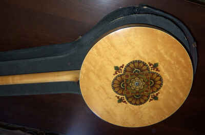 Antique 4 String Banjoist Banjo Birds Eye Maple 35 Inch 5 Pounds