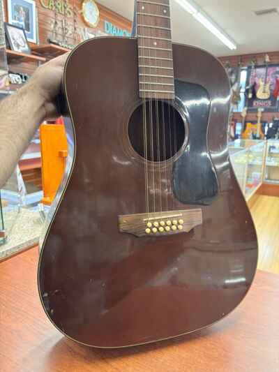 INSANELY RARE ? Guild D-212 1970s Model 12 String Acoustic Guitar - OLD SERIAL