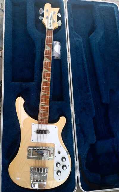 Rickenbacker 4001 Bass Guitar 1974 Made in US #13812 + Hard Case (Free Shipping)