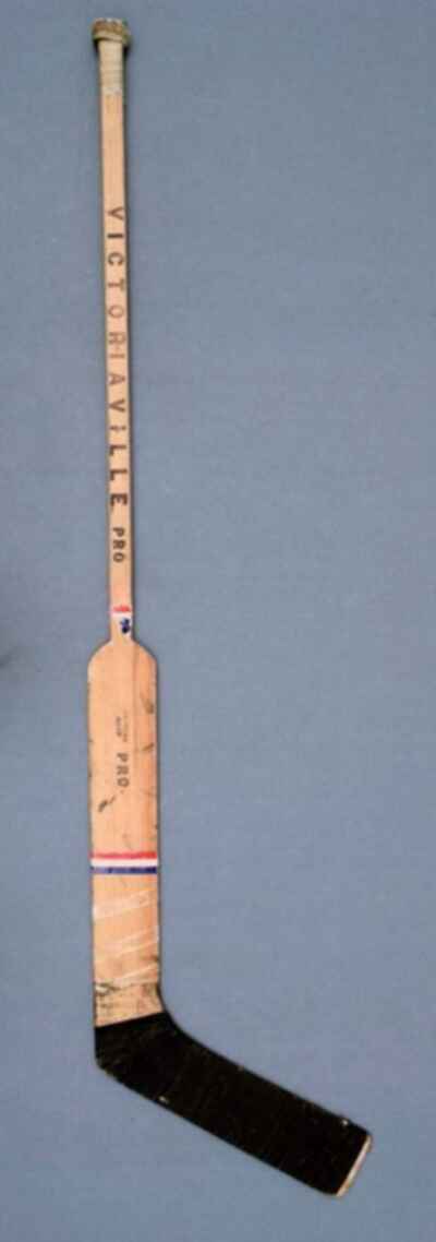 Canadiens Denis Dejordy 1971-72 Game Used Autographed Victoriaville Goalie Stick