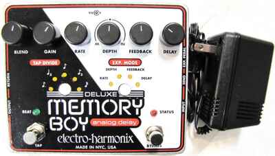 Used Electro-Harmonix EHX Deluxe Memory Boy Analog Delay Tap Tempo Effect Pedal