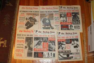 20 Vintage Hockey News Newspapers 1960s 1970s Bobby Orr Gordie Howe Guy Lafleur!