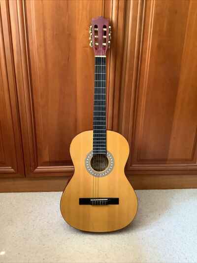 Encore Acoustic Guitar ENC44 John Hornby Skewers Vintage Red Brown Wood Varnish