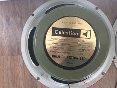 Celestion G12H 1973 Greenback 16ohm speaker - NEEDS RE-CONING