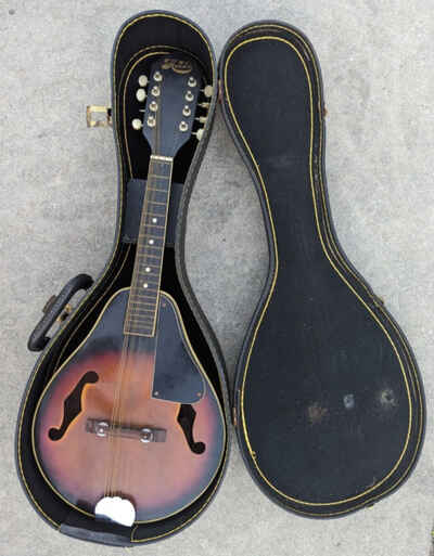 Vintage Hondo Mandolin HMD65 With Case As Is Parts  /  Restoration