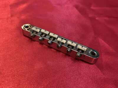 VINTAGE 1980s GIBSON SONEX TUNE-O-MATIC GUITAR BRIDGE WIRE CHROME Part