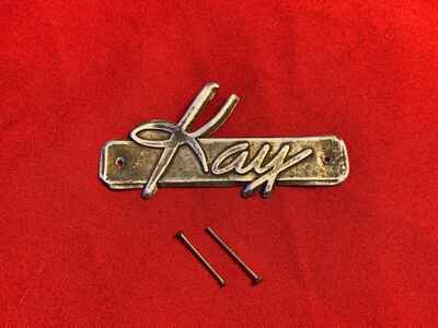 1949 USA Kay Guitar & Bass Logo Badge Original Part K125 Peanut 1950