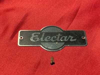 1930s ELECTAR Epiphone Lap steel Guitar Tuner Badge Logo Part Vintage