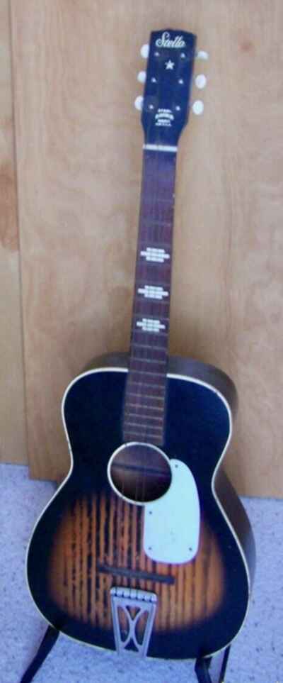 1960s Harmony Stella Acoustic Parlor Guitar H929