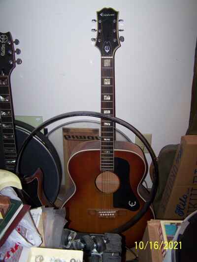 1970s Epiphone FT-570SB Vintage Jumbo Acoustic Guitar