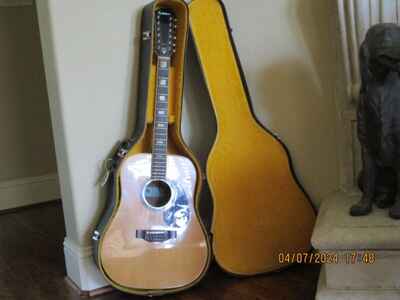 Vintage Epiphone FT-165, No. BARD Classic Twelve String Acoustic Guitar, Case, S