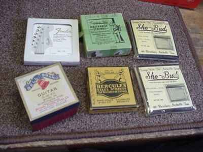 vintage 1940s  1950s-60s guitar , banjo strings etc