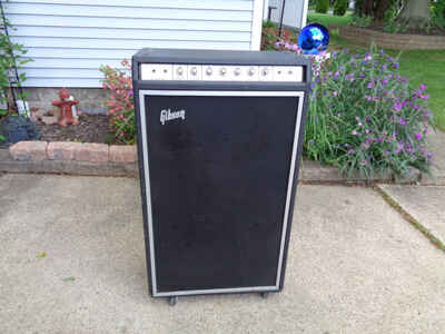 VINTAGE 1970S 1972 1973 GIBSON BASS GUITAR SPEAKER AMPLIFIER # G-100B ORIGINAL