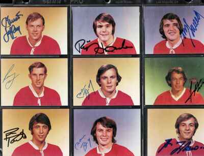 1971-73 Montreal Canadiens OPC Unissued 22 Card Set Signed Guy Lafleur Richard!