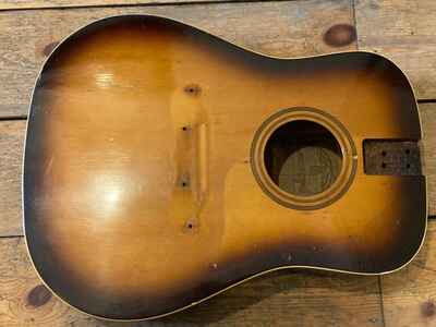 1970s Framus Texan 5 / 196 Acoustic Guitar Body Made in Germany Roadworn