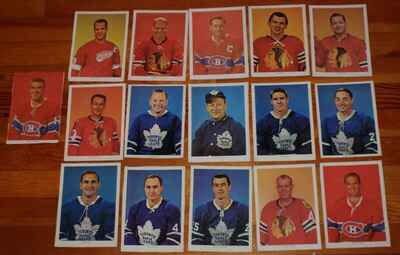 16 1960s Chex Cereal Box Hockey Photos Gordie Howe Jean Beliveau Tim Horton Hull