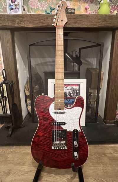 Aria 615 MK2 Nashville Electric Guitar - Ruby Red
