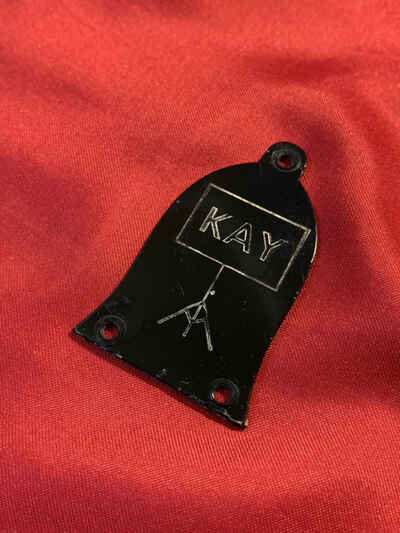 1950s KAY USA Guitar Truss Rod COVER Music Stand Original Vintage Part