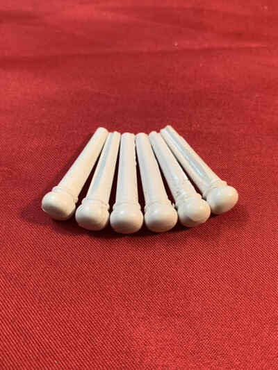 1960s USA Kay Harmony Airline Guitar BRIDGE PIN Set Original Vintage Part