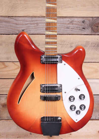 1966 Rickenbacker 365 Electric Guitar Fireglo w /  Case "Good Condition"