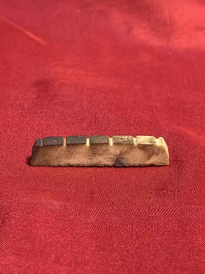 1930s SS Stewart Archtop Guitar String NUT Original Vintage Part
