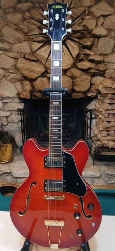 1970s Aria A 5502 hollow Body Electric Guitar