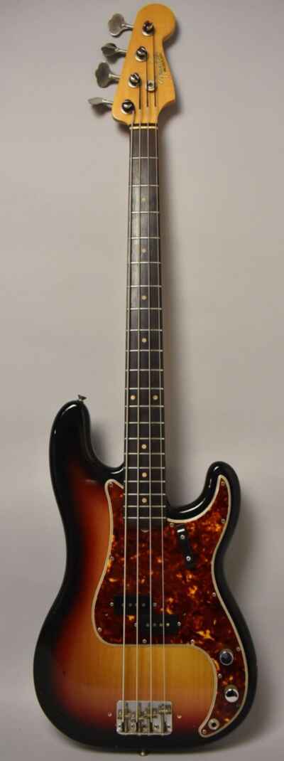 1961 Fender Precision Bass Sunburst Refin Pre-CBS w / HSC