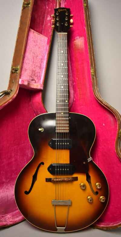 1961 Gibson ES-125TD Archtop Electric Guitar Sunburst w / OHSC