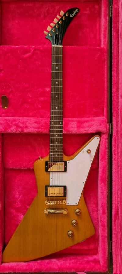 Epiphone-Gibson Shop 1958 Korina Explorer White Pickguard