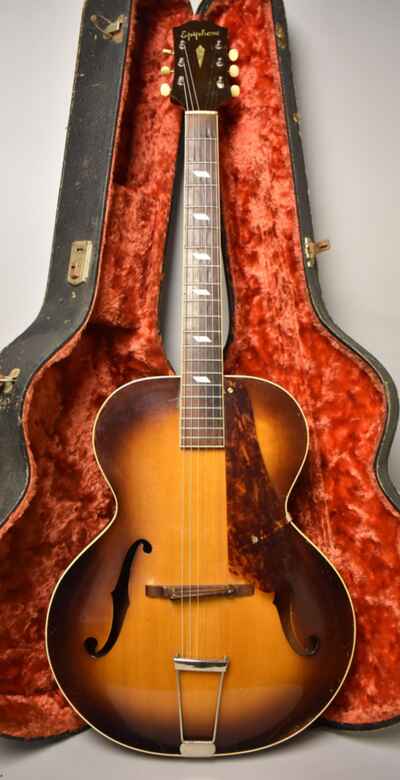 1943 Epiphone Blackstone Archtop Acoustic Guitar Sunburst w / OHSC