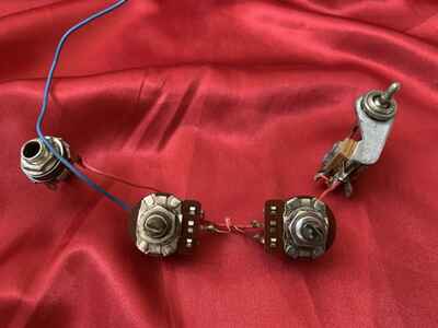 1977 GIBSON G-3 BASS Guitar Wiring Harness pots jack switch Vintage Parts