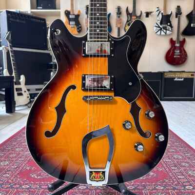 Hagstrom Viking Semi Hollow With Soft Case - Sunburst - Preowned