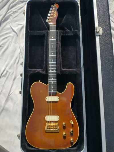 FENDER U S.A. 1983 TELECASTER ELITE WALNUT GUITAR. UNUSED ! NEW CASE . SUPERB !!