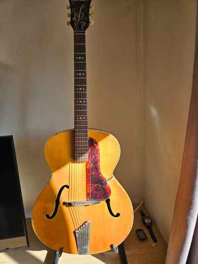 Hofner Senator Acoustic Guitar - 1958 with natural maple finish & Hiscox Case