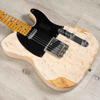 Mint Fender CS S23 Ltd. Ed. 1950 Double Esquire Heavy Relic Gtr. WH Blonde