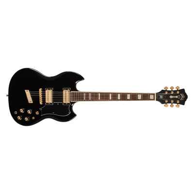 Mint Guild Kim Thayil Signature Polara Guitar, Bound Rosewood FB, Black