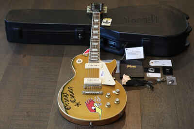Unplayed! Gibson Custom 1976 Mike Ness Les Paul Deluxe Aged Goldtop + COA OHSC