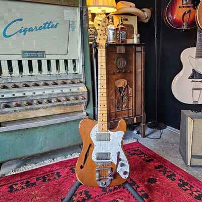 1972 Fender Telecaster Thinline Factory installed Bigsby - Mahogany Body