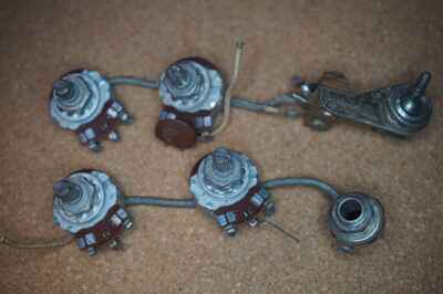 Vintage 1963 USA GUILD  WIRING HARNESS POTS SWITCH