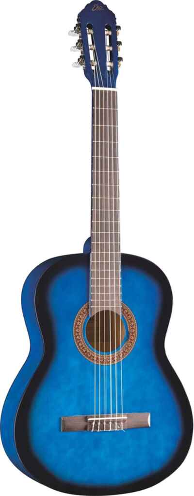 Gitarre Eko Guitars CS-5 Blue Burst Klassisch Serie Studio 3 / 4 Blau SEHR GUT
