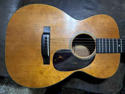 Martin 0-18 1955 Vintage Acoustic Guitar:  Nice and loud Sound. Needs Nothing!