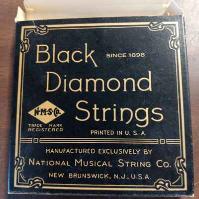 Black Diamond F362 Mandolin Strings Set Electric Flat  Stainless Steel NOS 60